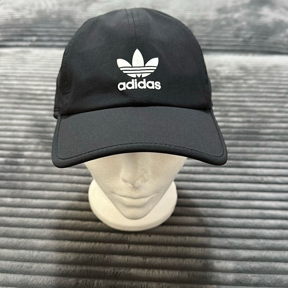 Adidas Triple Stripe Black White Adjustable Athletic Hat Women’s